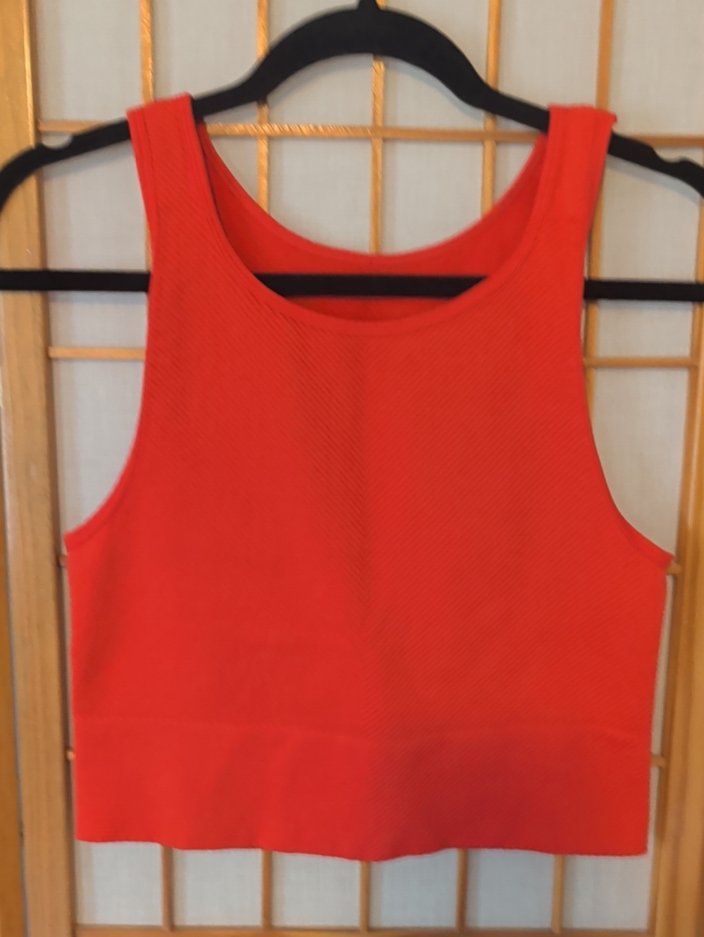 Women’s Orange Cropped Tank Top